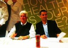 Signing books is strenuous! Good thing Mark Utaranart kept the best-selling authors in mind with this Rev3 photo.