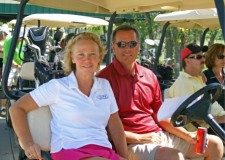 Susanne & John Cunningham getting ready for their round with a Rev3.