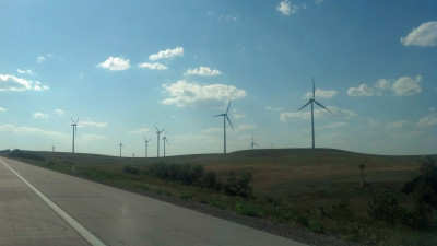 Wind power in Kansas 8/12/2012