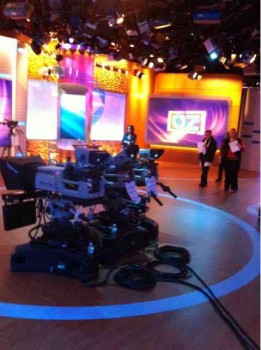 USANA's Dave Wentz at a taping of the Dr. Oz Show