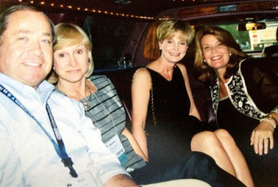 In a limo on the way to USANA Convention 1999...with Susan Waitley and Bud and Bunny Barth.