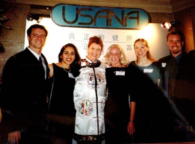 Collette at the opening of USANA Hong Kong in 1999.