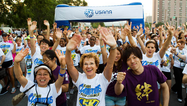 About 2,500 participants took part in the 2012 USANA Champions for Change 5K on Aug. 18, 2012 in Salt Lake City. The event was in conjunction with the 2012 USANA International Convention and benefited the USANA True Health Foundation.