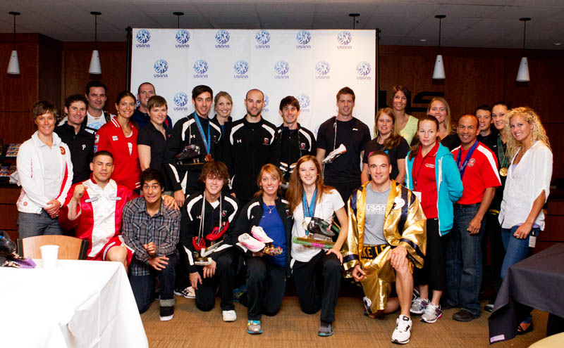 USANA12 - Athletes Group We had nearly 30 USANA-sponsored athletes join us at the 2012 USANA International Convention.