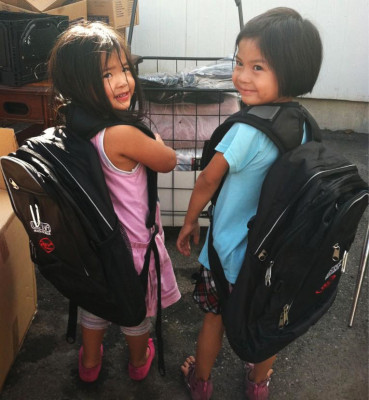 Backpack-Blog USANA gathered 130 backpacks to donate to children in need to help them start the school year off right.