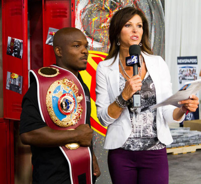 Timothy Bradley is interviewed for an ABC-4 Good Things Utah segment during the 2012 USANA International Convention.