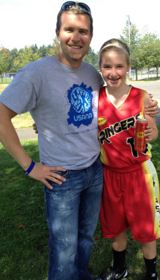 USANA Diamond Director Dustin Fields with his daughter, Madison.
