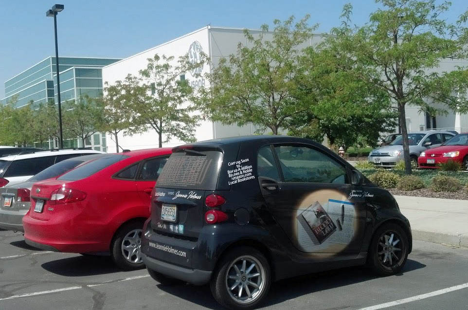 Mark's Smart Car —aka the "Nibbler" — at USANA Corporate. 