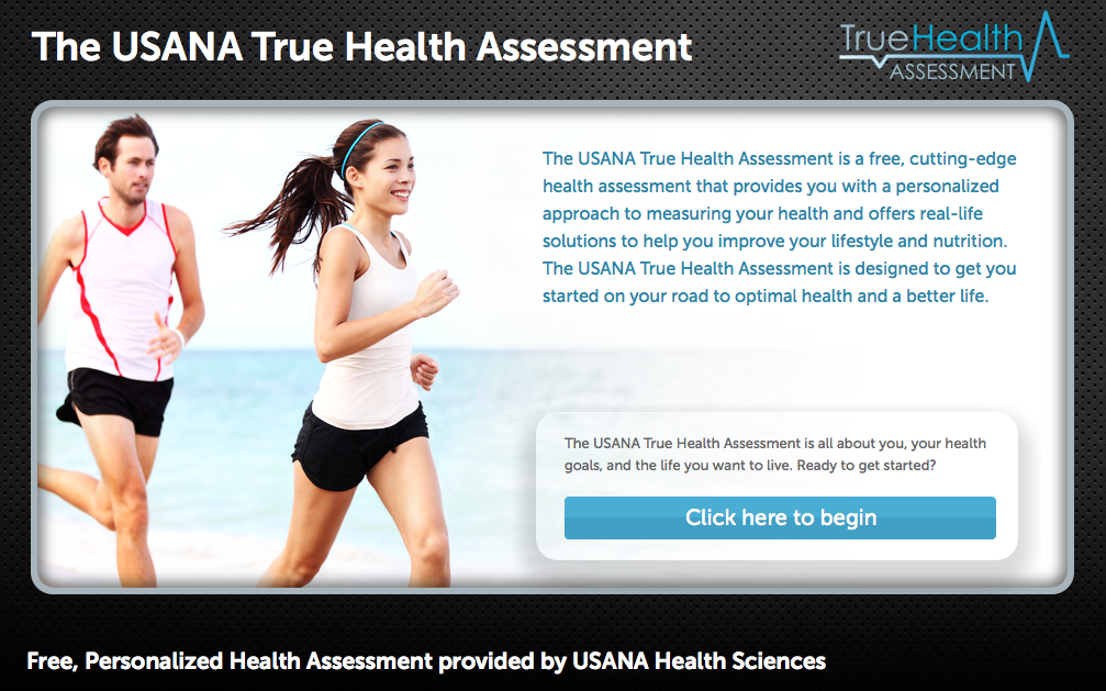 True Health Assessment Screen Shot