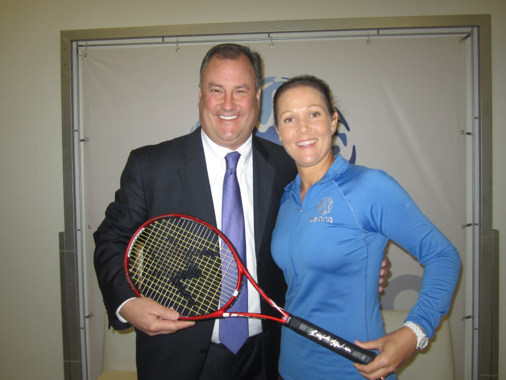 USANA Athletes: USANA Chief Communications Officer Dan Macuga and Liezel Huber in Querétaro, Mexico