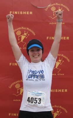 High-power pose after my first half marathon. 