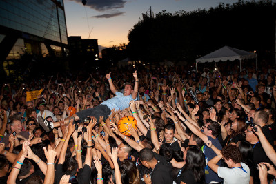 When's the last time your CEO crowd surfed? Dave Wentz makes it an annual tradition at USANAfest.