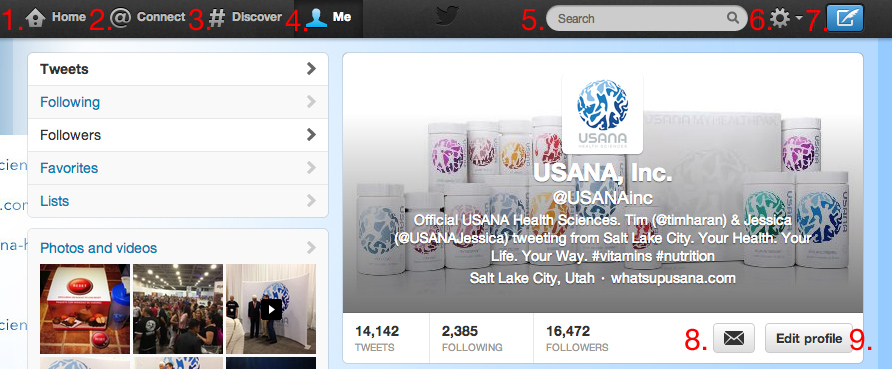 Twitter Profile Page