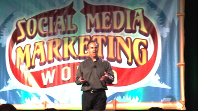 Michael Stelzner opens Social Media Marketing World.