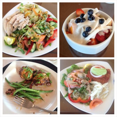 Just a few of the delicious meals served at Sanoviv.