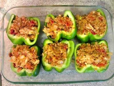 These stuffed peppers taste as good as they look.