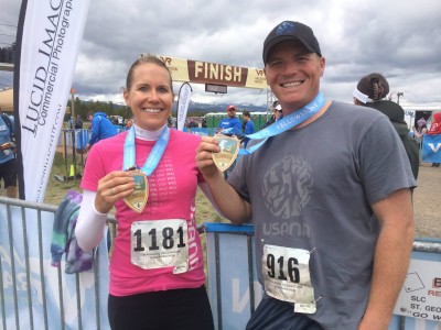 Carin and Matt competed in the Yellowstone Half Marathon in June.