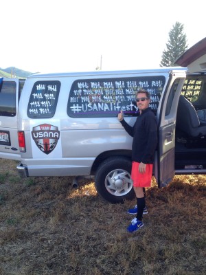 You better believe we marked every single assist on our Team USANA van.