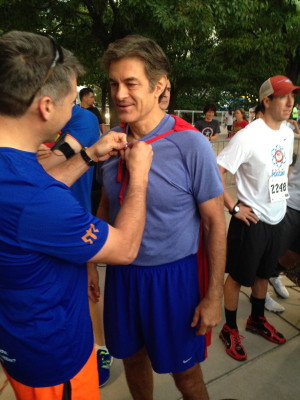 Dr. Oz Before Race