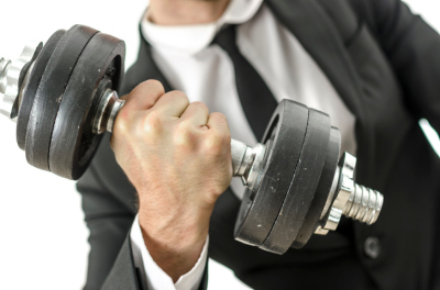 Businessman Working Out