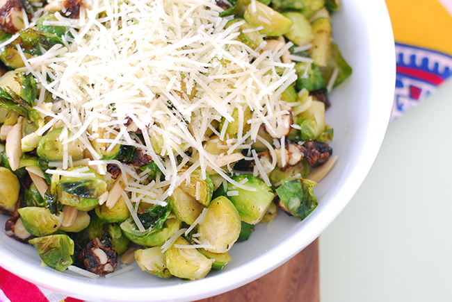 Berry Nutty Brussels Sprout Salad