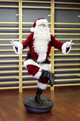 santa claus fitness workout