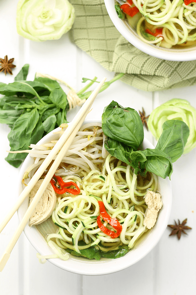 Chicken Pho with Zoodles