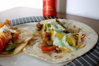 Add toppings to make the fajitas taste just the way you want them to.