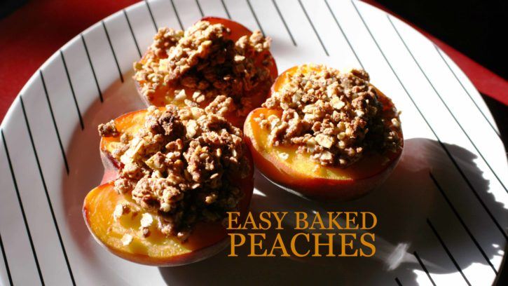 Easy Baked Peaches Recipe // What's Up, USANA?