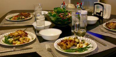 Even with a small group, a dinner party can be a huge success.