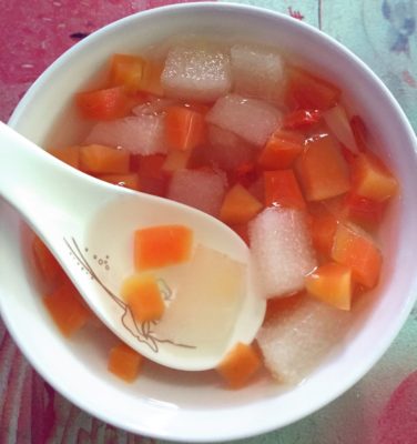 Papaya and Pear Soup