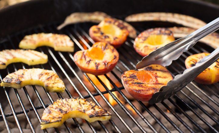 healthy grilling tips: grilled fruit
