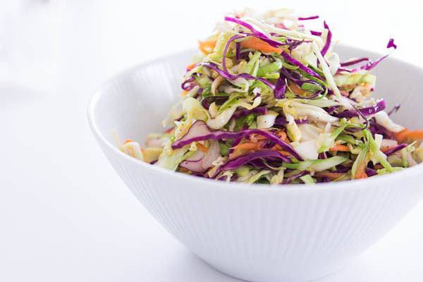 healthy grilling tips: no-mayo coleslaw