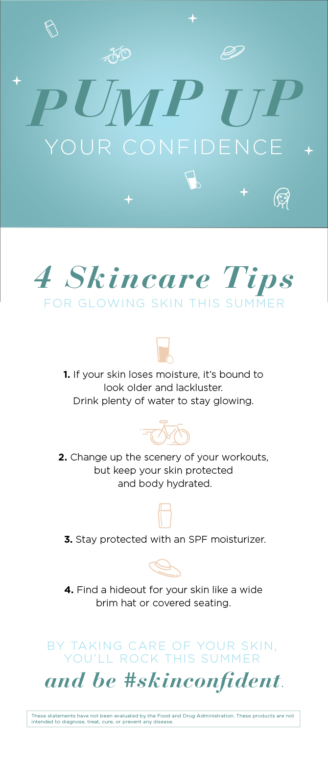 4 Summer Skincare Tips Infographic 