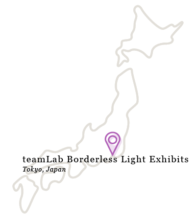 teamLab Borderless Light Exhibits