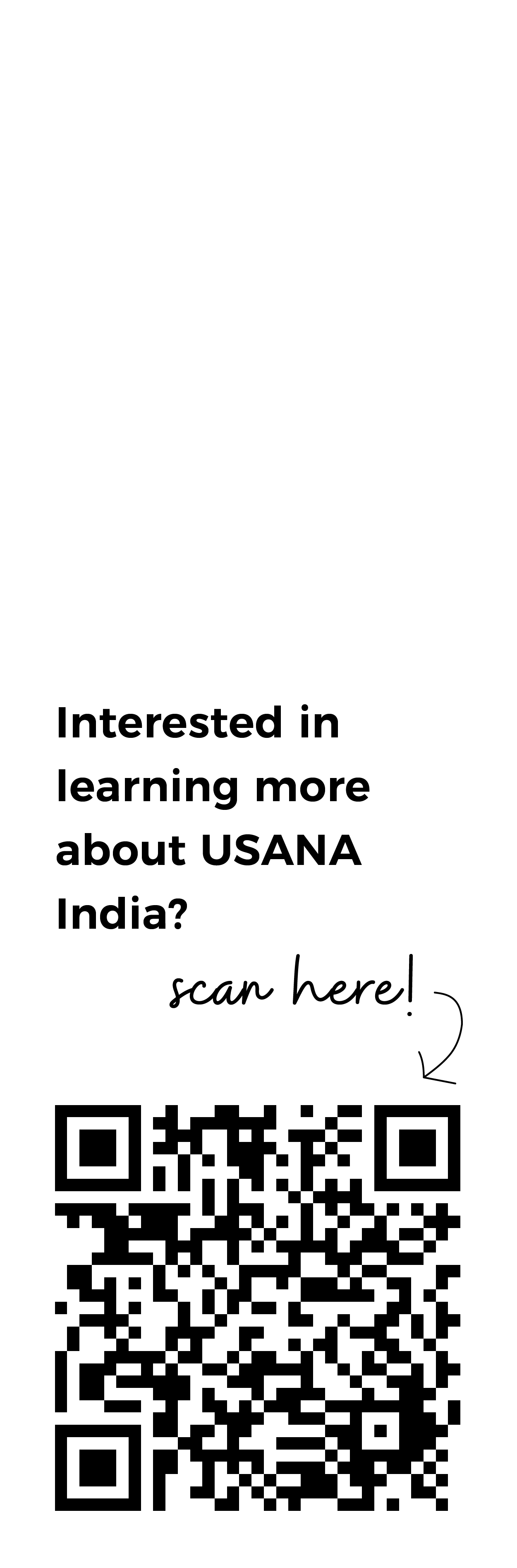 QR Code to Learn More about USANA India