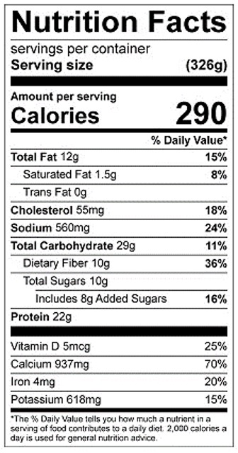 Chai Not To Smile Protein Nutrition Facts