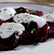 roasted beets with goat cheese