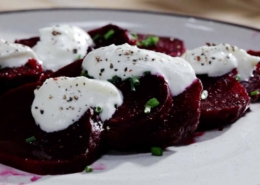 roasted beets with goat cheese