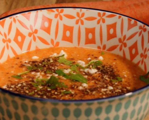 zaatar lentil soup